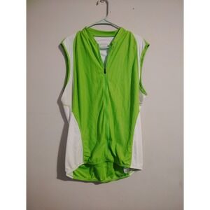 Sugoi RPM SL Cycling Jersey Mens Lime Green Sleeveless Bike Shirt Size 2XL